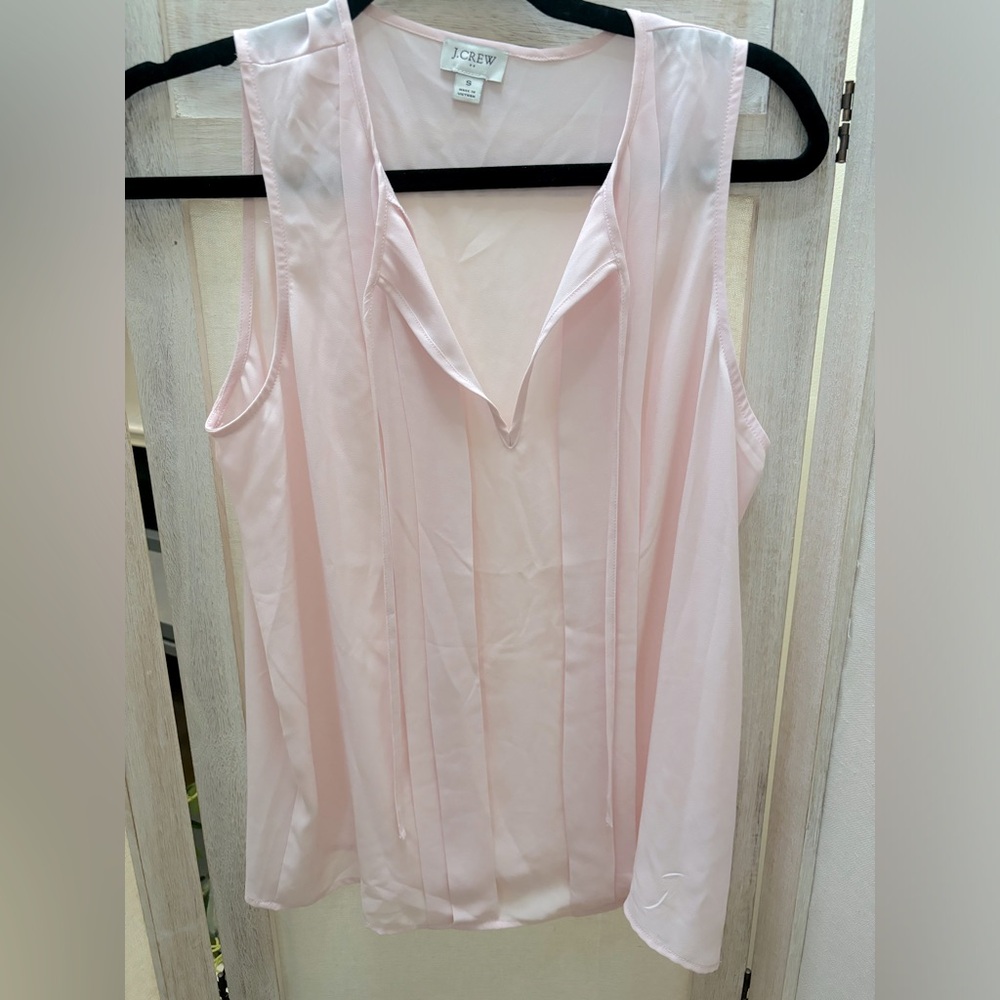 🌺J Crew pale pink dressy tank S 5 for $30